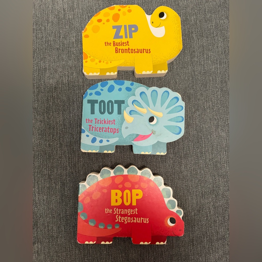 Colorful Dinosaur Board Books Set